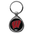 Wisconsin Badgers Chrome Key Chain
